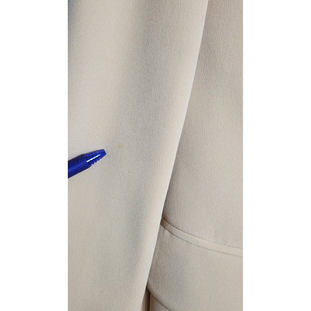 Dana Buchman Blazer 6 Silk‎ Cream Shawl Collar Longline Career Minimalist Luxury - Picture 8 of 8